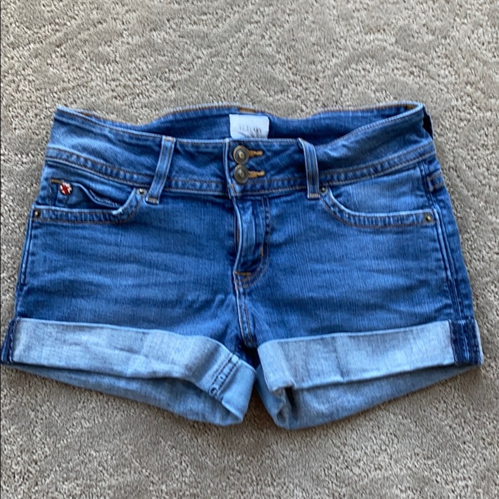 Hudson Rolled Cuff Denim Shorts Size 25
